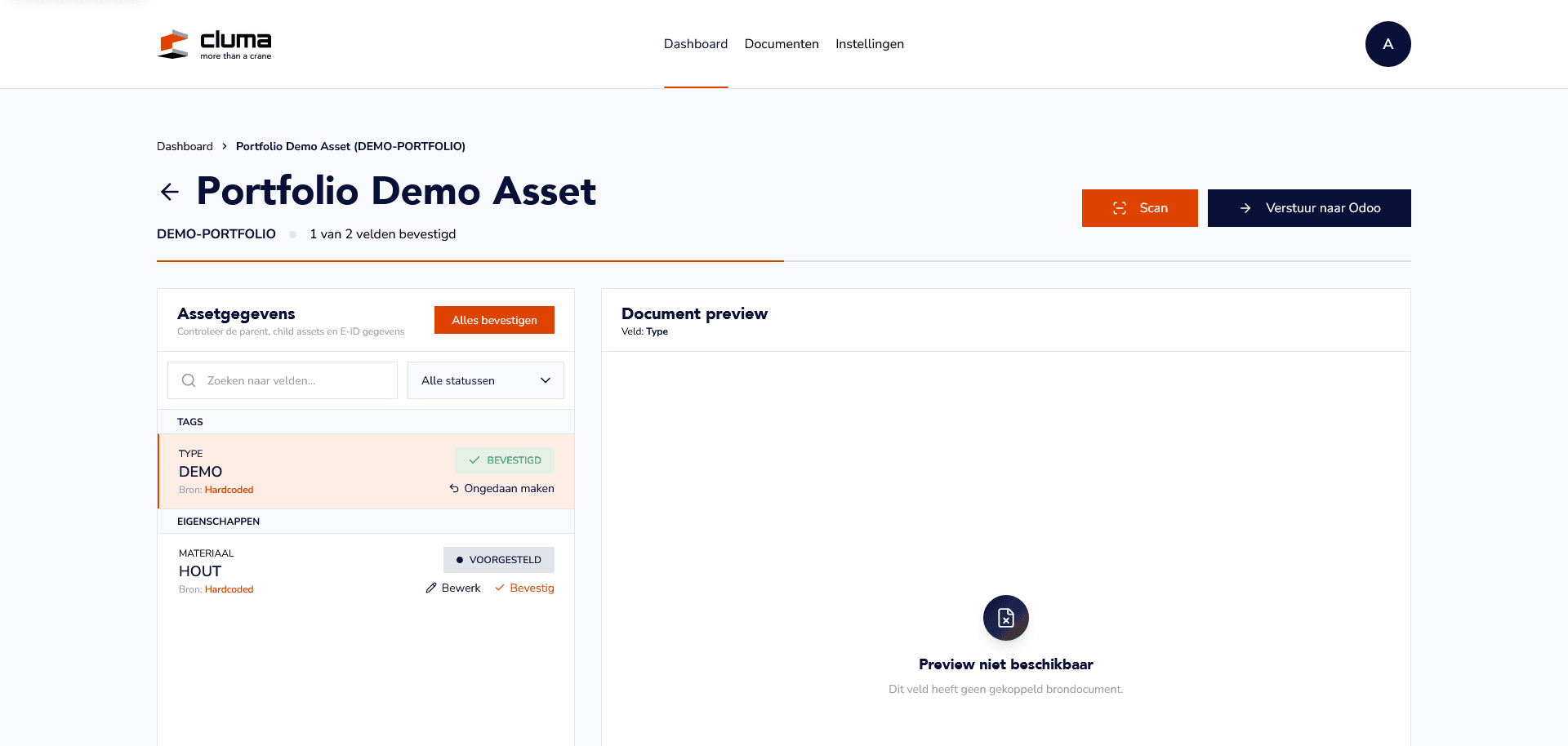 Asset Detail Page Cluma