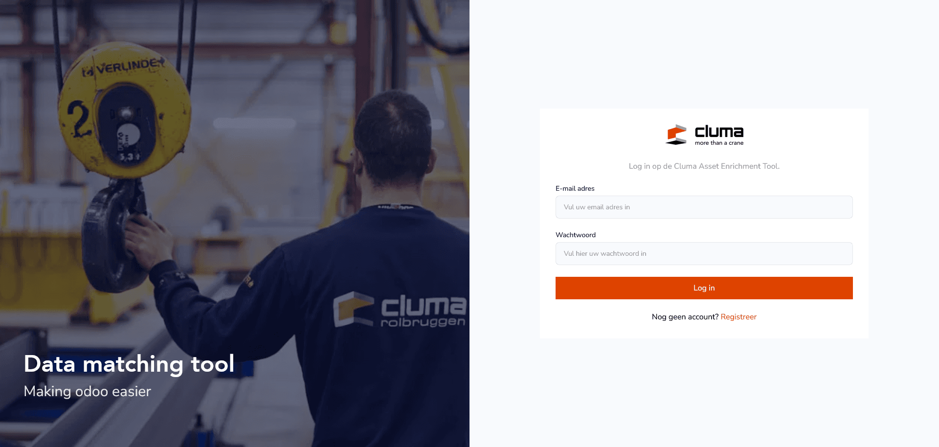 Login Page Cluma